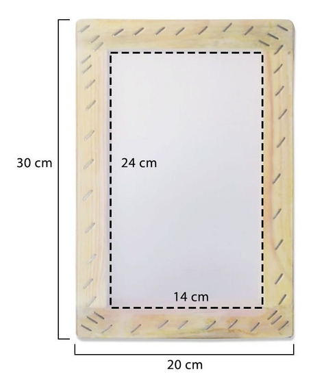Marabu Marco serigrafiado de madera con certificación FSC aprox 33,7 x 24,9 x 0,5 cm con tamiz 51T talla única carbón ideal para impresión textil con pinturas acuáticas 