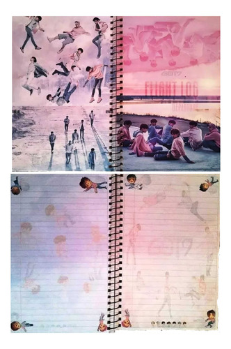 Libreta Got7 Flight Log Departure Got Seven Kpop Cuaderno V2