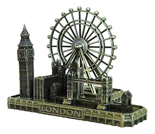 Deerbird® Retro City Bronze London Eye Big Ben Tower Bridge 