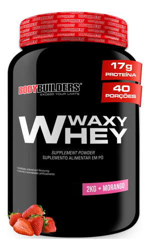Whey Protein Proteina Concentrada Waxy Whey Protein Pote 2kg Bodybuilders Sabor Morango