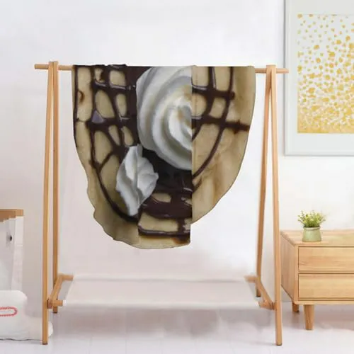 Manta De Franela Con Diseño Divertido De Crepas Y Panqueques
