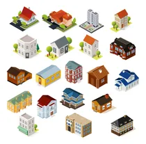 Comprar Kit Imprimible Casas Edificios Pdf Vectores Imprimibles