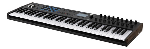 Controlador De Teclado Midi Usb 61 Teclas Negro Con Software
