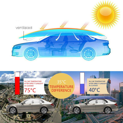Capa De Guarda-chuva Universal Para Carro Sun Shade, Pano De