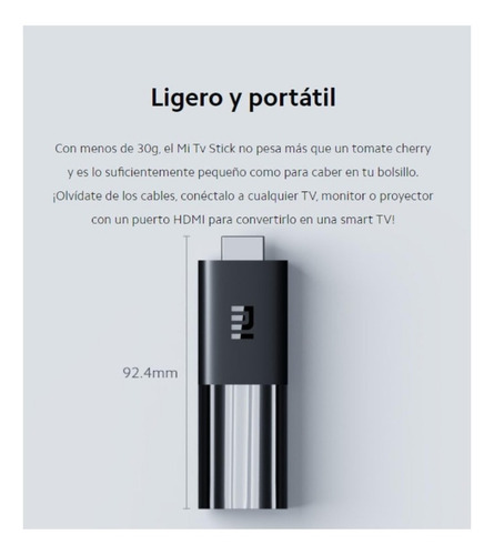 Imagen 3 de 9 de Xiaomi Mi Tv Stick Original Garantía Local Físico Envíos