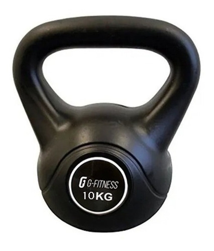 Pesa Rusa Kettlebell Plastica 10kg Color Negro