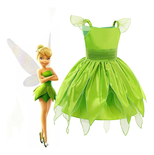 Disfraz De Tinker Bell Para Niñas, Disfraz De Halloween Para