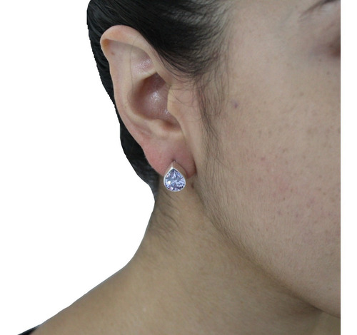 Imagen 7 de 10 de Collar Set Dije Aretes Y Cadena De Plata 925 Zirconia Agálea