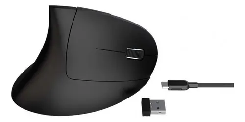 Mouse Vertical Netmak Inalambrico Recargable Ergonomico Usb