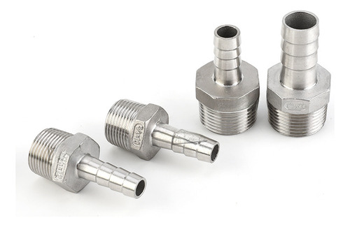 Conector Hexagonal 8mm Acero Inoxidable Para Tubo Corrugado