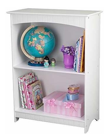 Kidkraft Nantucket - Librería De 2 Estantes, Color Blanco