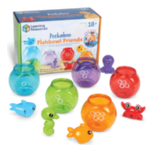 Learning Resources Peekaboo Fishbowl Friends, 10 Piezas, A P