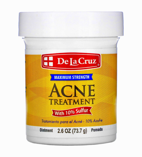 De La Cruz Pomada Ungüento Anti Acné Con 10% De Azufre