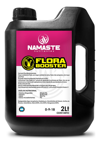 Namaste Flora Booster Fertilizante Floración Boost 2 Litros 