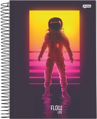 Caderno C/d 01 Materia Flow 80 Folhas Jandaia