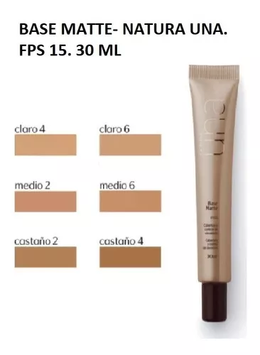 Natura Una Base Liquida Matte. Fps 15. Claro 6 | MercadoLibre