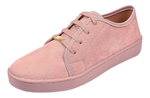 Tênis Feminino Sapatenis Camurça Casual Eleganteria