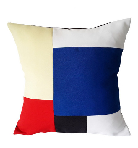 Almohadones 40x40 Estilo Mondrian De Stijl Arte Decoración