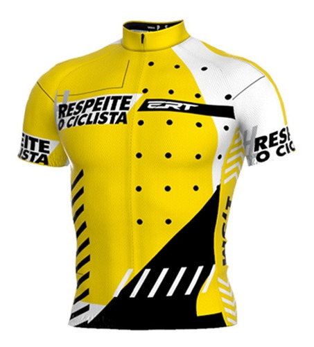 Camisa Ciclismo Curta Classic Ert Respeite O Ciclista Uv+