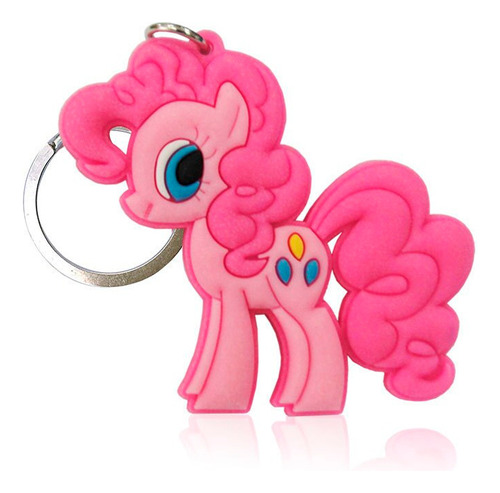 Llavero Pvc My Little Pony Pinkie Pie  Pony Rosa Claro