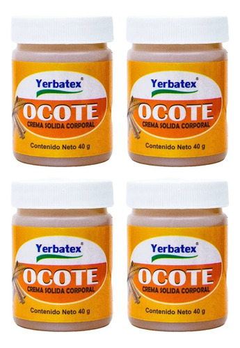 Pack 4 Pomadas De Ocote Frasco De 40g