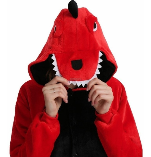 Kigurumi Dinosaurio Pijama Mameluco Disfraz Moda Kawaii