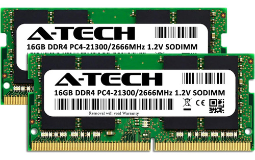 Memoria Ram A-tech Ddr4 2666mhz 2x16 Gb Para iMac Y Mac Mini