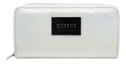 Queens Billetera Mujer Cuero Sintético Cierre Urbana Qw11-2z