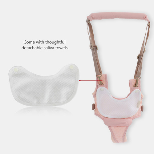 Arnés Para Bebé Aprender A Caminar Ajustable Rosa Bebé