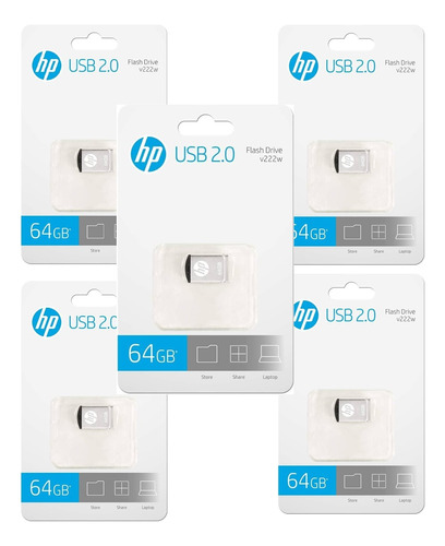 Memoria Usb Hp V222w 64gb 2.0 Pack C-5