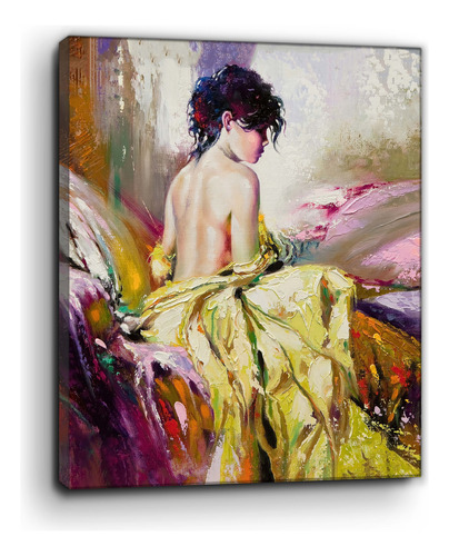 Cuadro Retrato De Mujer Abstracto Canvas 90x70