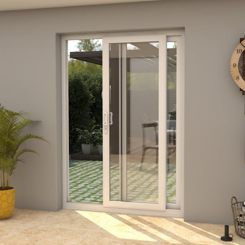 Puerta + Ventana De Pvc Corrediza 200 X 200 Cerradura Trex