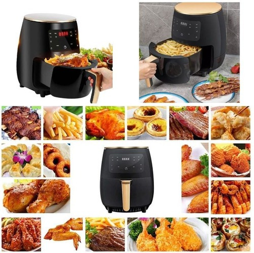 Horno Freidora De Aire Electrica 6l 2400w Airfryer Sin Aceit