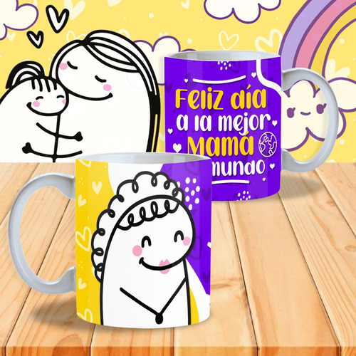 Tazas Dia De La Madre Flork Personalizables