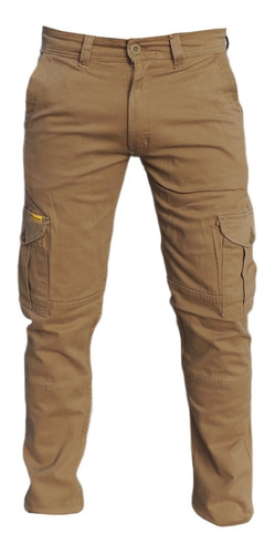 Pantalon Cargo Elastizado Pampero Fit Chupin Hombre Trabajo