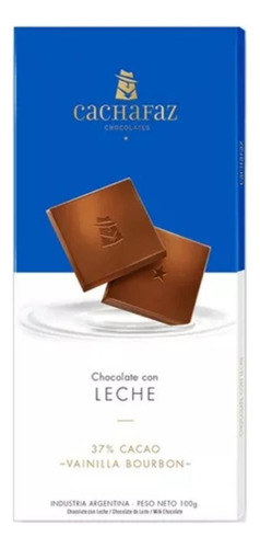 Chocolate 37% Cacao Con Leche Cachafaz 100 G