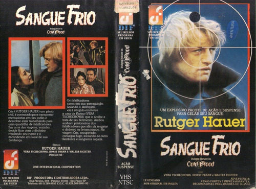 A Sangue Frio - Rutger Hauer (Usado)