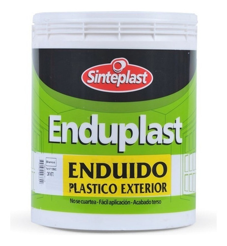 Enduído Plástico Exterior Sinteplast Enduplast 1kg