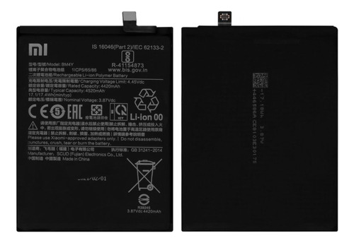 Batería Para Xiaomi Poco F3, Redmi K40 Pro (bm4y)