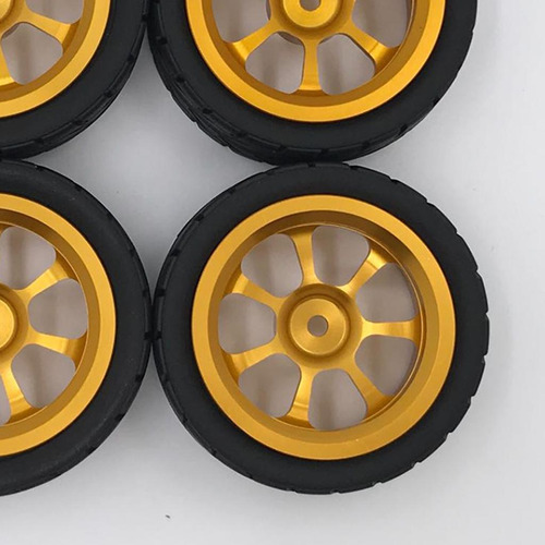 4 Piezas De Neumáticos Upograde Para Wltoys 144001 Dorado