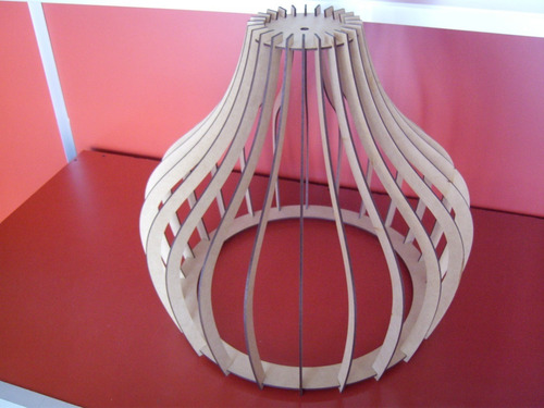 Lámparas Colgantes Madera Pantalla Diseño Moderno Decoración