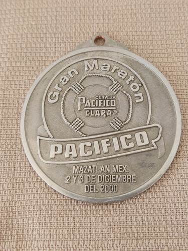 Medalla Maratón Mazatlán 2000 Cerveza Pacífico De Colección 