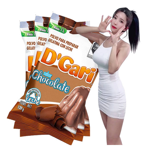 Dgari® 3 Gelatinas De Leche Sabor Chocolate Rinde 1 Litrowow