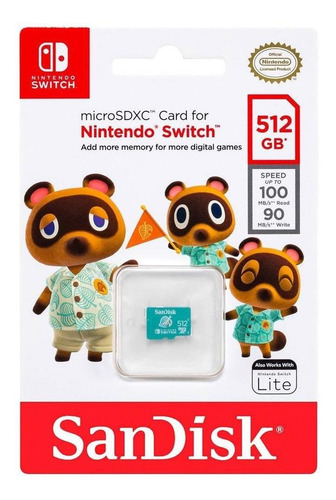 Micro Sd Uhs-i Sandisk Nintendo Switch 512gb