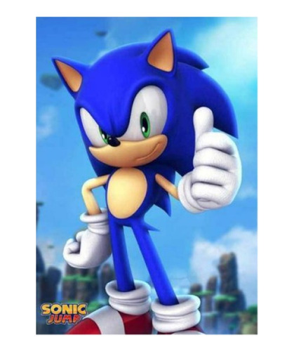 Bordado Pintura Diamante - Nintendo Sonic 1 Cuadrado 25x30