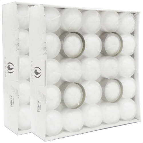 Velas De Noche Blanca, 5 Packs X 50 Unidades C/u