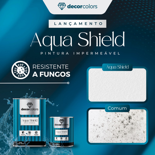 Tinta Aqua Shield Emborrachada 4,3 Kg - Decor Colors Acabamento Fosco Cor Cronos
