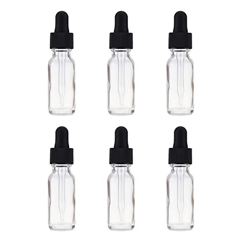 Frascos De Vidrio Transparente Con Pipeta 10ml (pack De 6)