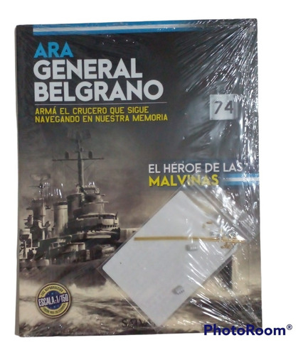 Fascículo + Pieza P/armar Ara General Belgrano N° 74. Nuevo