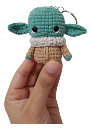 Llavero Grogu  Baby Yoda  A Crochet Amigurumi 